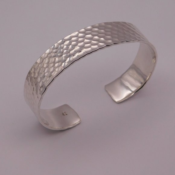 SILPADA HAMMERED STERLING SILVER CUFF BRACELET - Picture 1 of 13